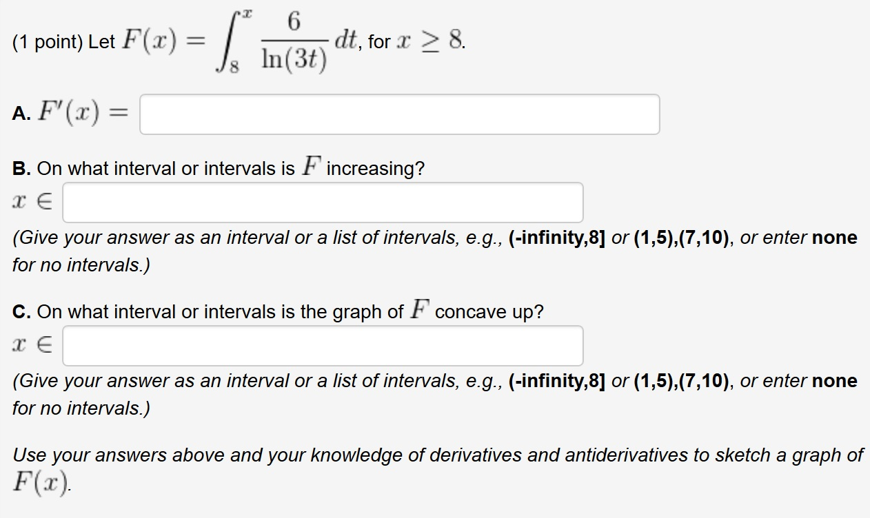 Solved Let F X Integral X Ln T Dt For X Chegg