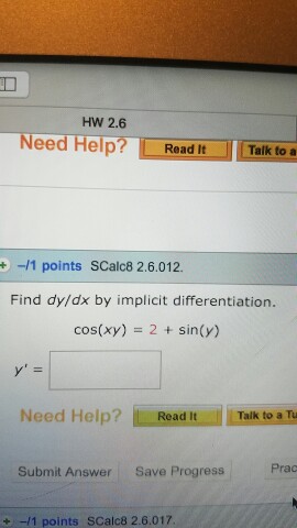 Solved Find Dy Dx By Implicit Differentiation Cos Xy Chegg