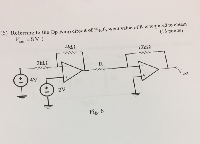 Solved Referring To The Op Circuit Of Fig What Value Chegg