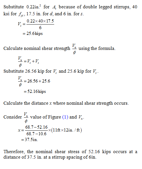 (Solved) - Figure P6-9 shows an interior span of a continuous beam. The ...