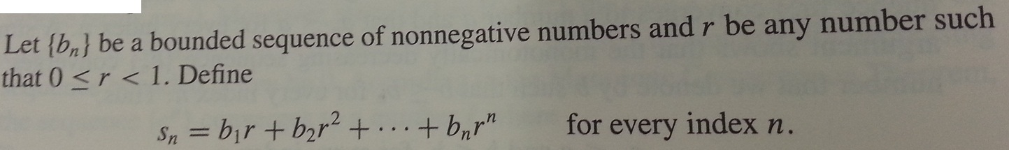 Let Bn Be A Bounded Sequence Of Nonnegative Numbers Chegg