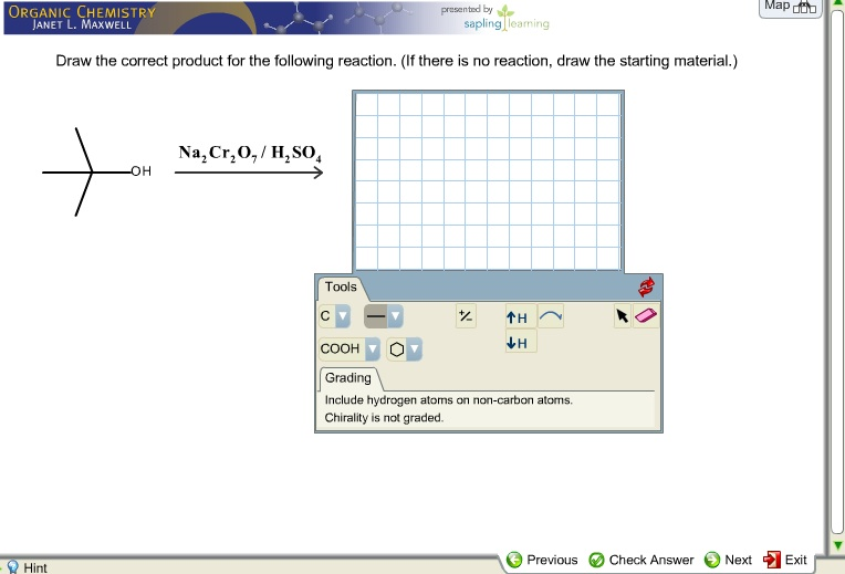 Solved Draw The Correct Product For The Following Reaction Chegg