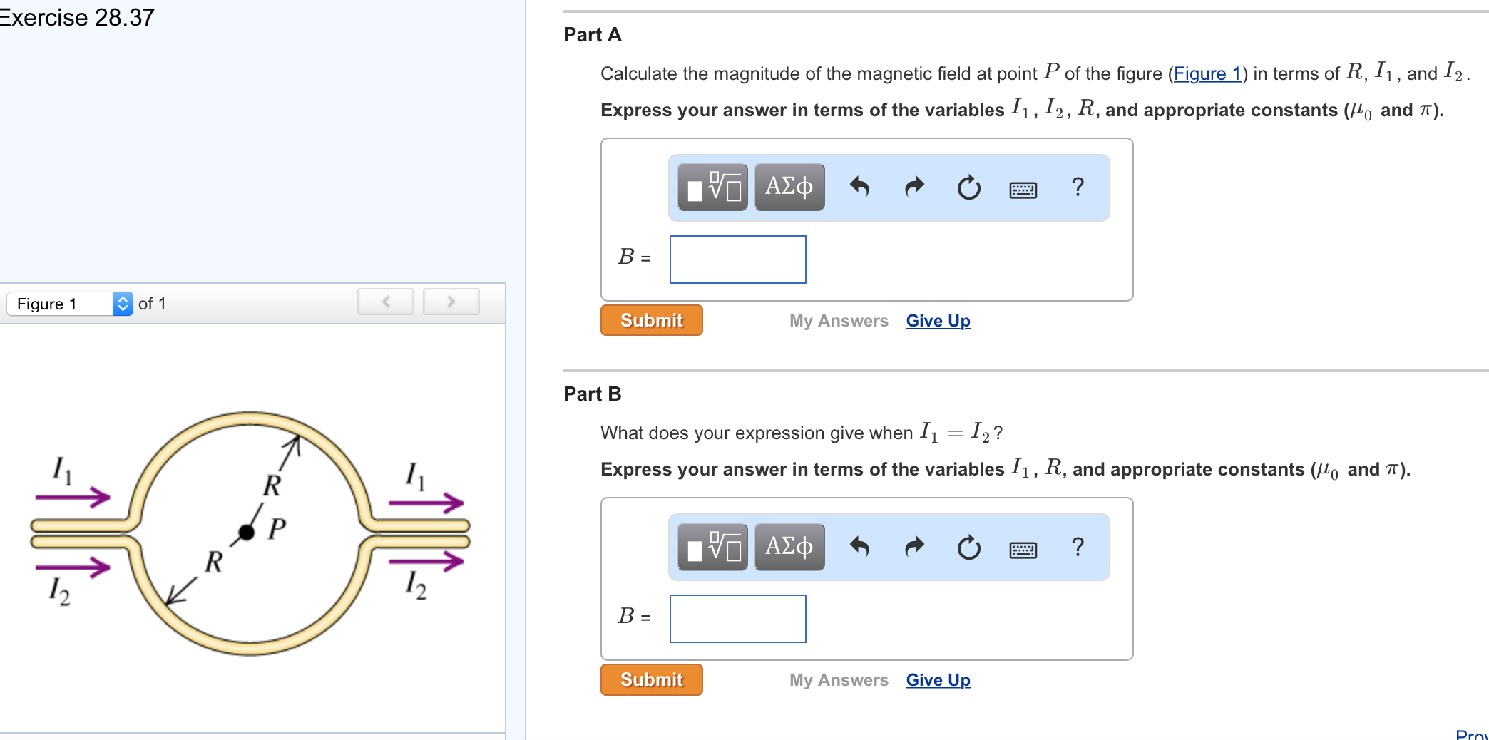 Solved Part A Calculate The Magnitude Of The Magnetic Field Chegg