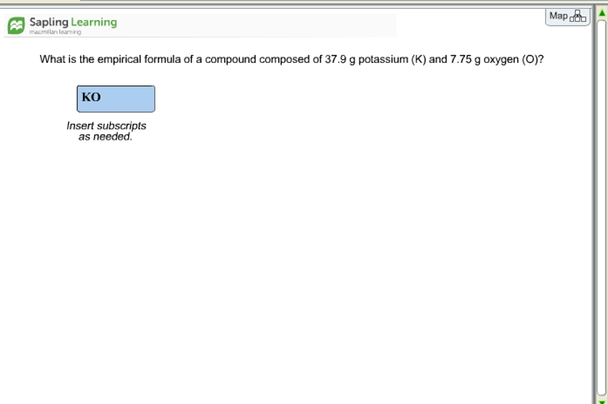 Solved What Is The Empirical Formula Of A Compound Composed Chegg