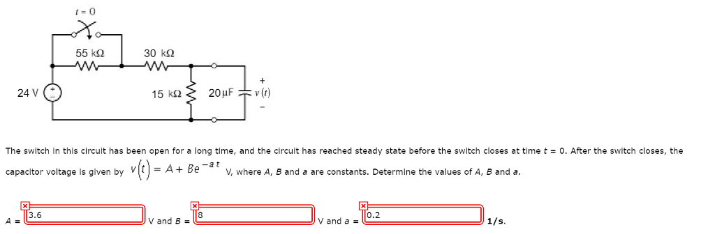 Solved The Switch In This Circuit Has Been Closed For A Chegg