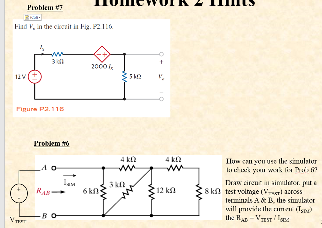 Solved Find V 0 In The Circuit In Fig P2 116 How Can You Chegg