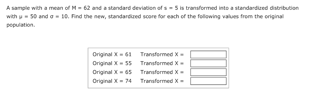 Solved In a sample distribution, a score of X = 21 | Chegg.com