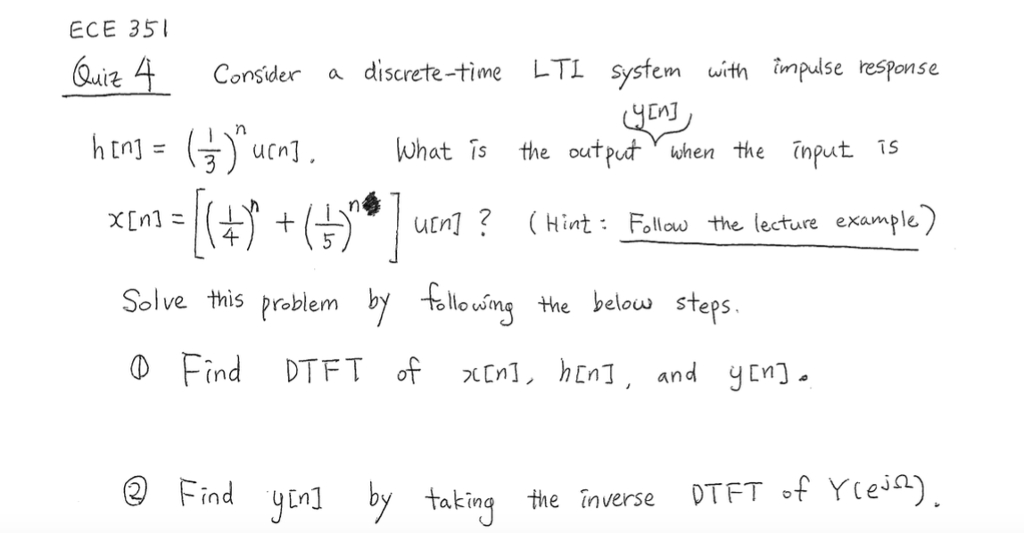 Solved Consider A Discrete Time LTI System With Impulse Chegg