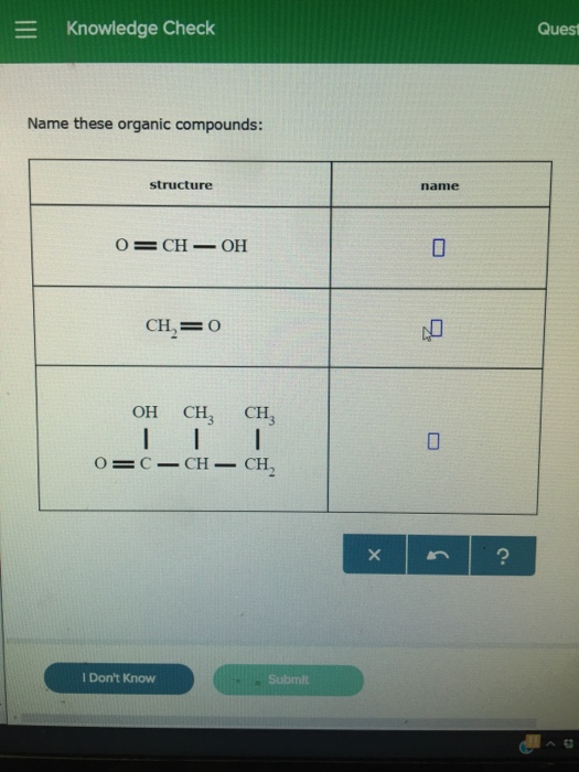 Solved Name These Organic Compounds Chegg