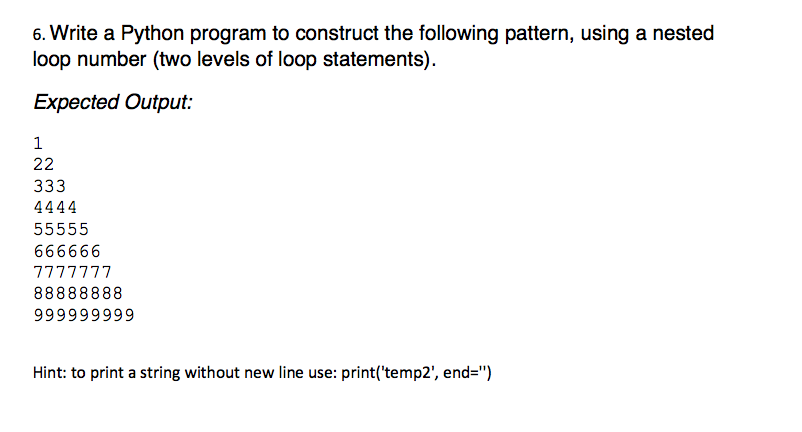 write a python program