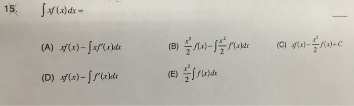 integral of xf x dx