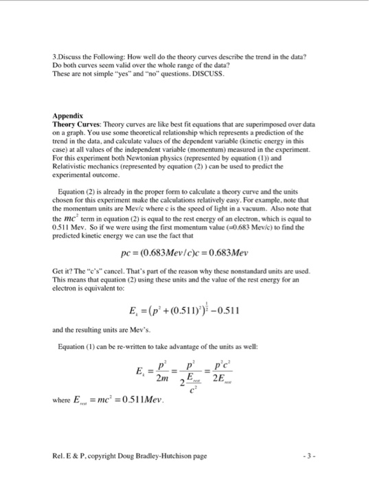 Solved Relativistic Energy And Momentum Introduction In Chegg