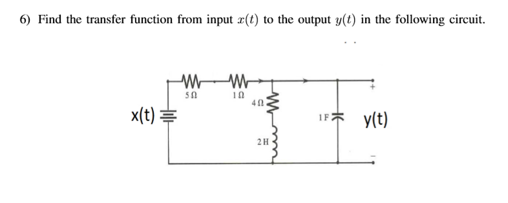 Solved Find The Transfer Function From Input X T To The Chegg