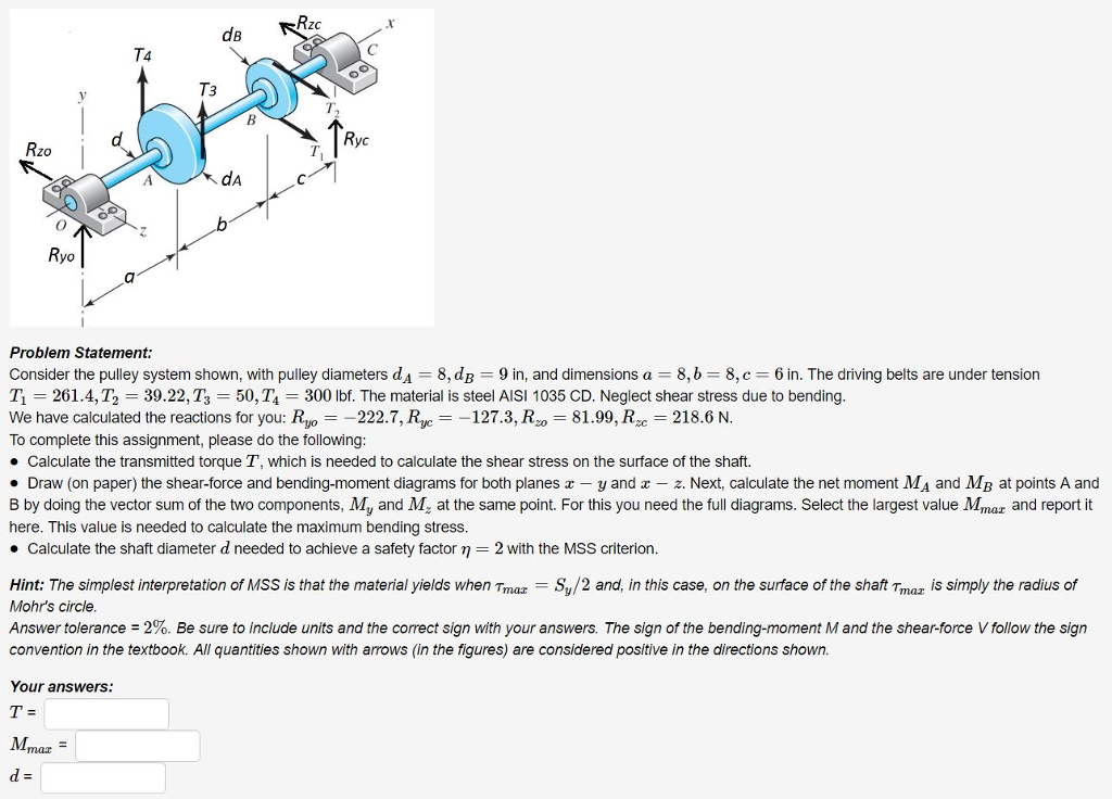 Solved Consider The Pulley System Shown With Pulley Chegg