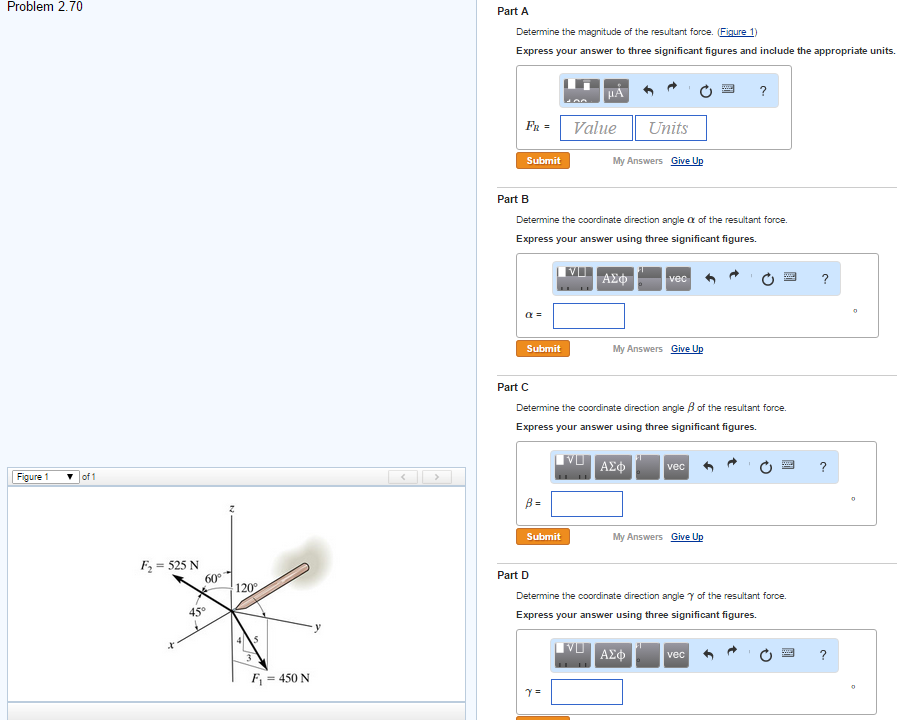 Solved Part A Determine The Magnitude Of The Resultant Chegg