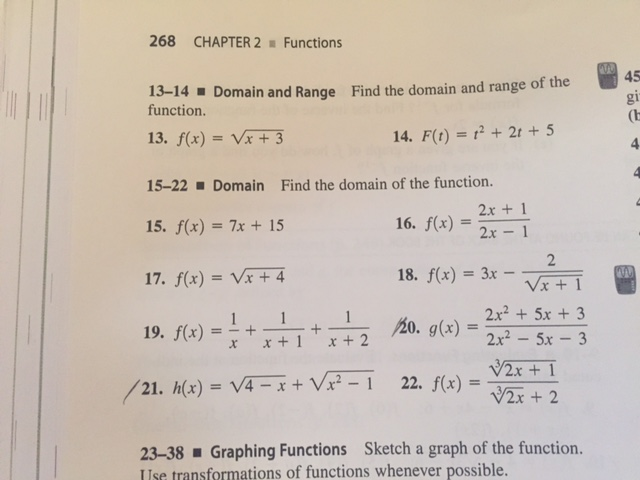 Solved Find The Domain And Range Of The Function F X Chegg