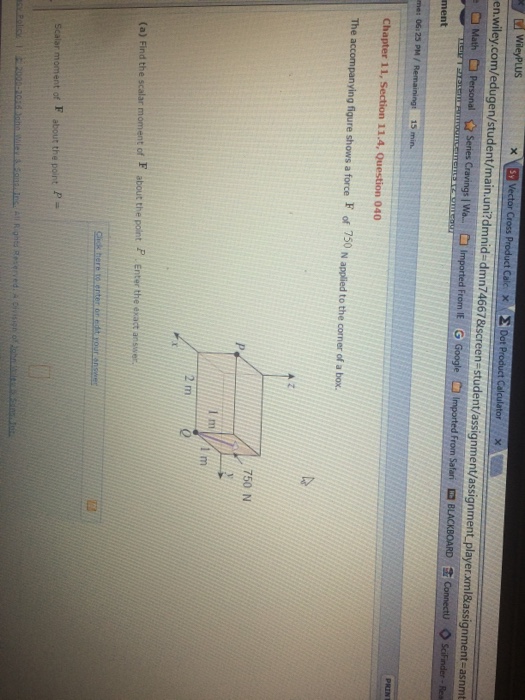 Solved The Accompanying Figure Shows A Force F Of N Chegg