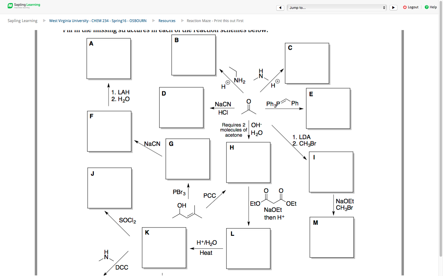 Solved Fill In The Missing Structures In Each Of The Chegg