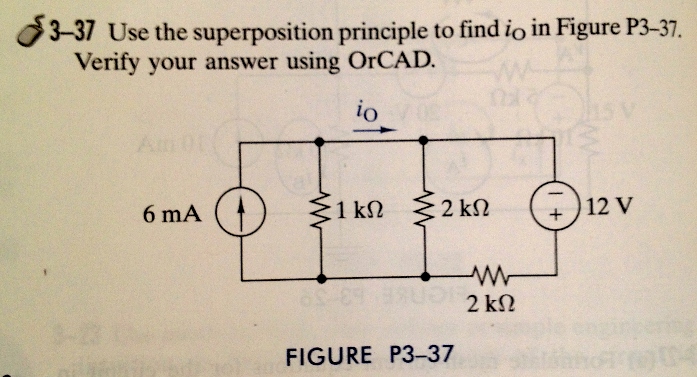 Solved Use The Superposition Principle To Find Io In Figure Chegg