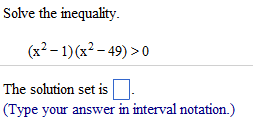 Write a compound inequality in interval notation