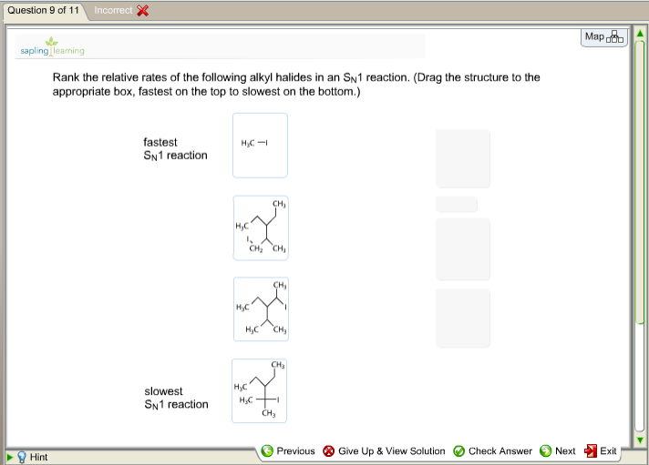 Solved Rank The Relative Rates Of The Following Alkyl Hal