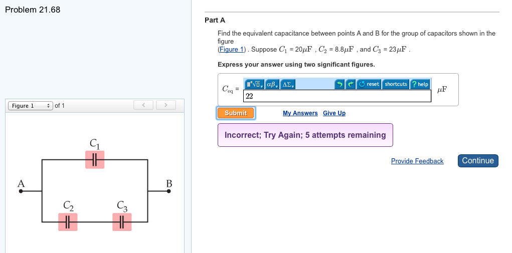 Solved: Find The Equivalent Capacitance Between Points A A... | Chegg.com