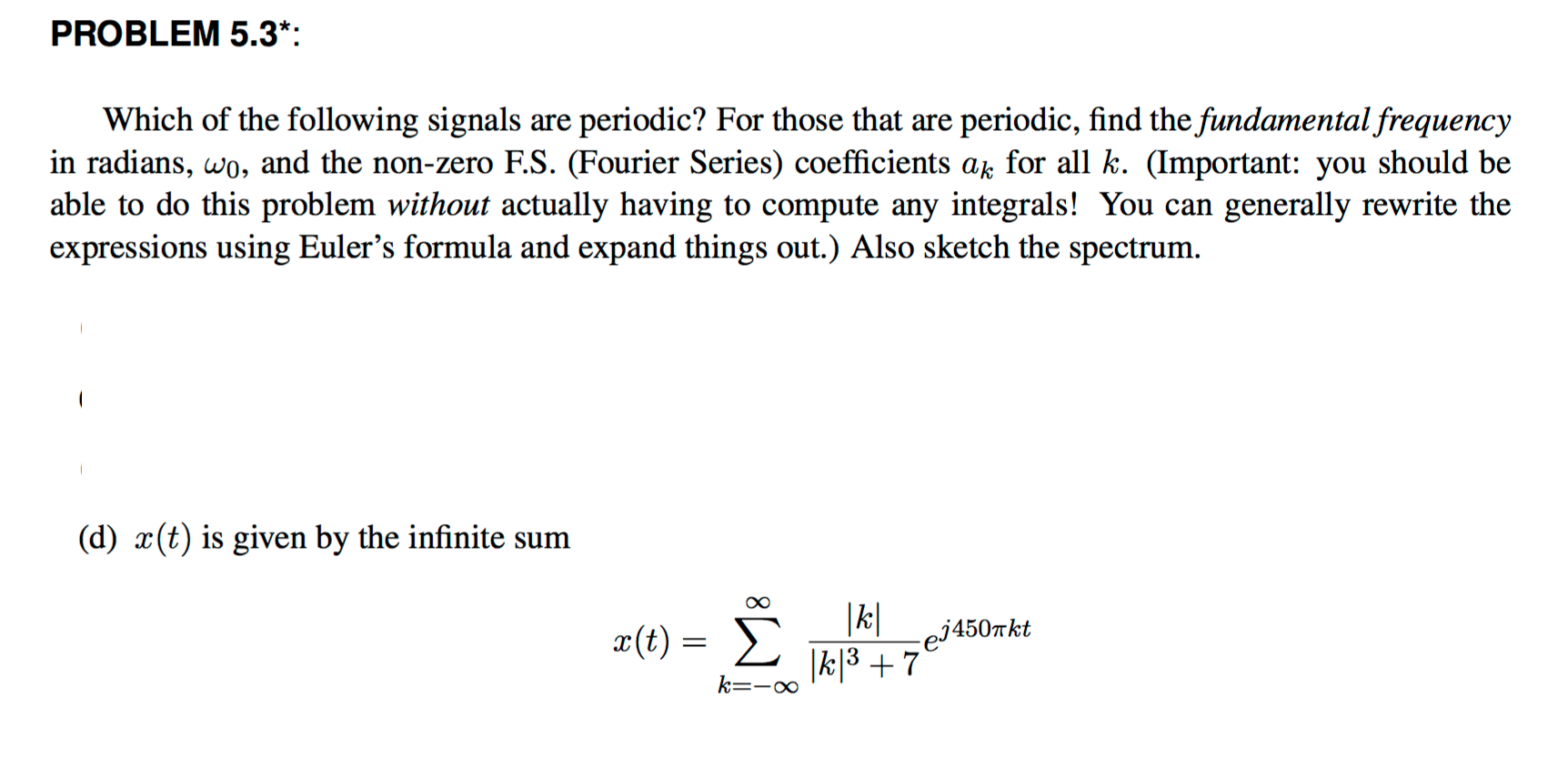 Solved Which Of The Following Signals Are Periodic For Chegg