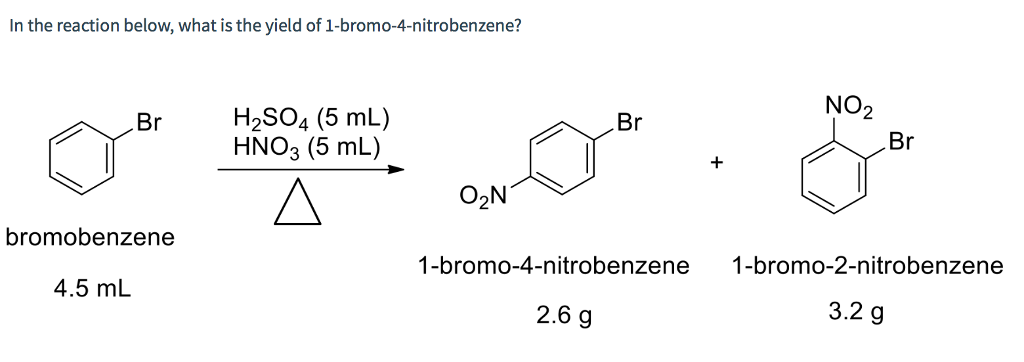 Solved In The Reaction Below What Is The Yield Of Chegg