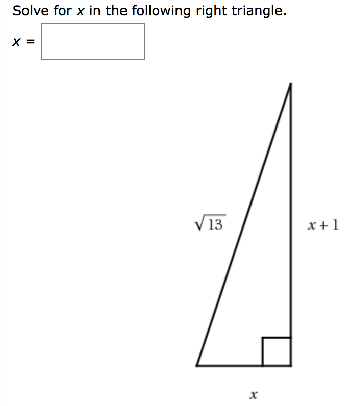 solve for x geometry calculator