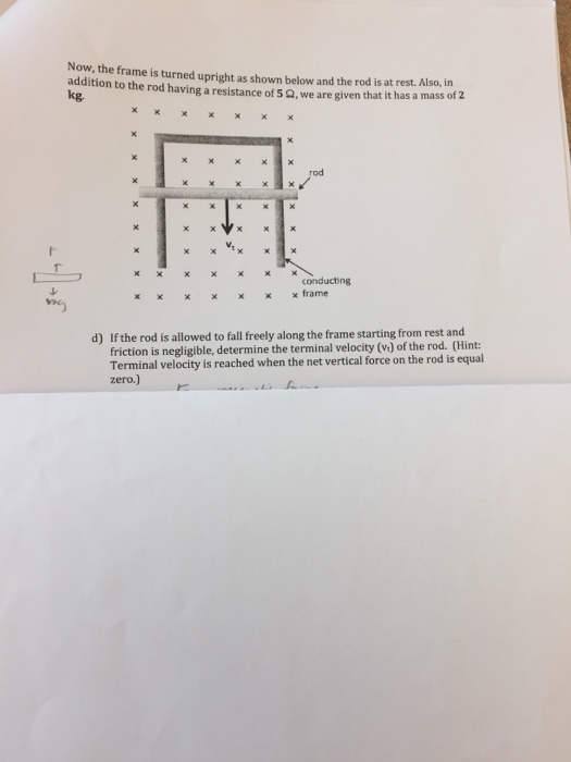 Solved Points A Rectangular Frame Of Conducting Wire Chegg