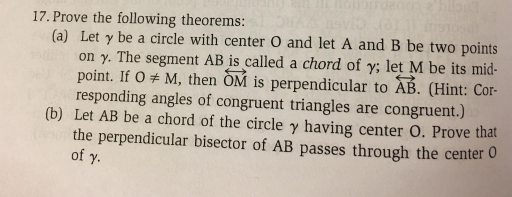 Solved Prove The Following Theorems A Let Y Be A Chegg