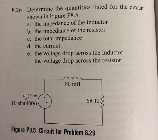 Solved And Draw The Phasor Diagram Showing Vs VL VR And Chegg