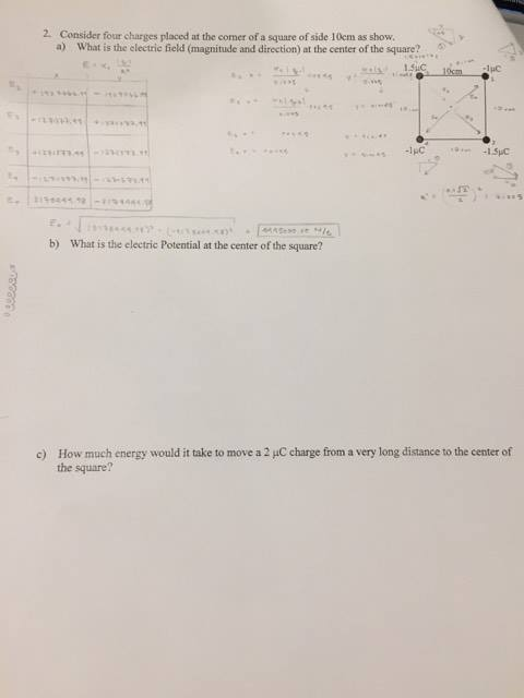 Solved A What Is The Electric Field Magnitude And Chegg