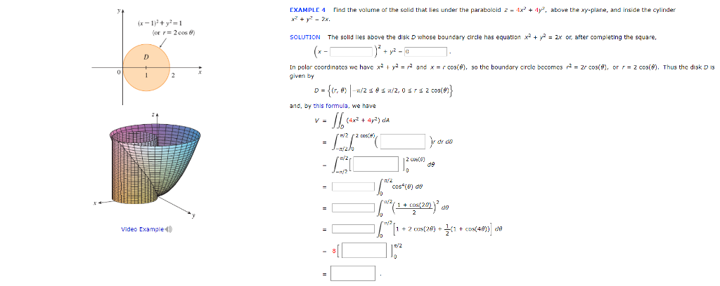 Solved Find the volume of the solid that lies under the | Chegg.com