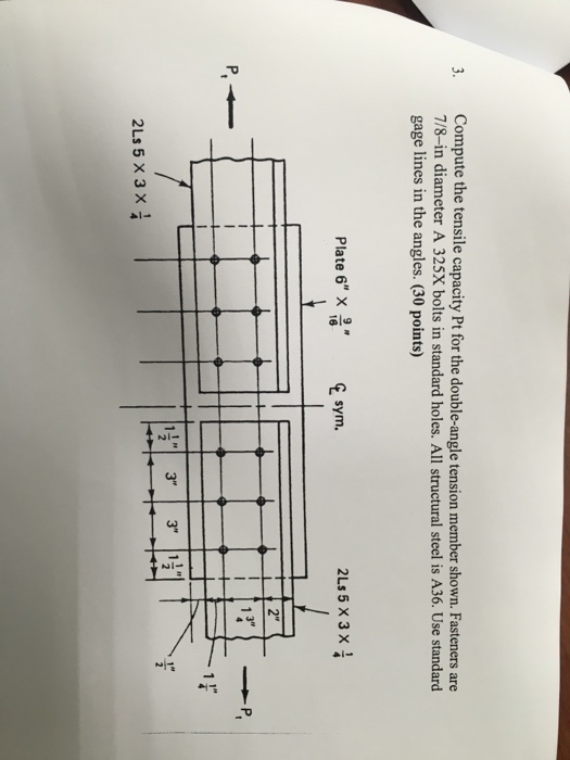 Compute The Tensile Capacity Pt For The Double Angle Chegg