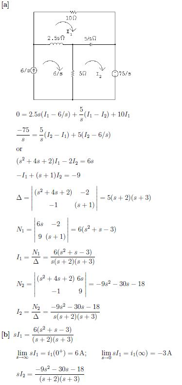 Solved Circuit Analysis Using Laplace Transforms Chegg