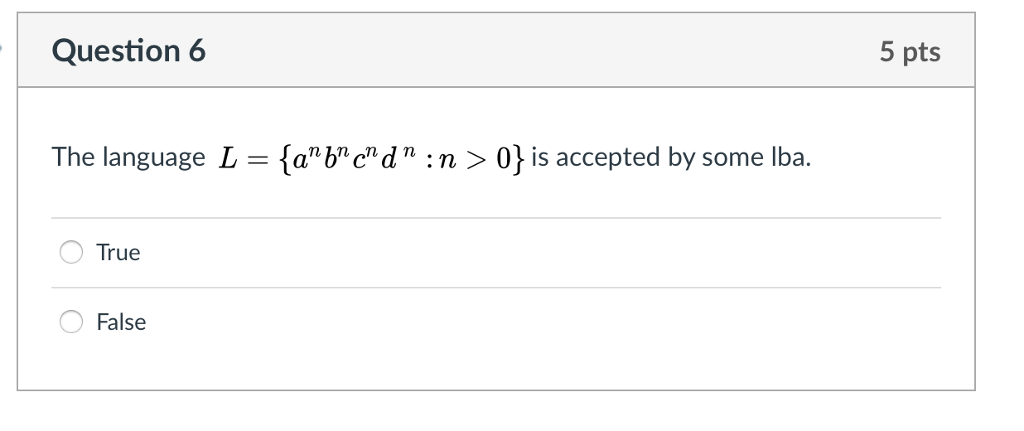 Solved The Language L A Nb Nc Nd N N Is Accepted By Chegg