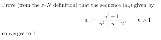 Solved Prove From The Epsilon N Definition That The Chegg