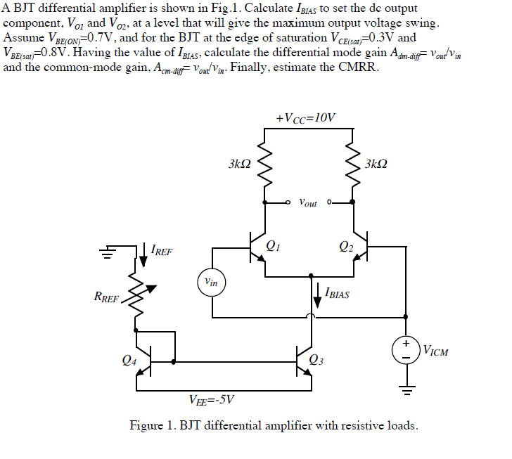 Differential Amplifier Bjt Circuit Diagram Images