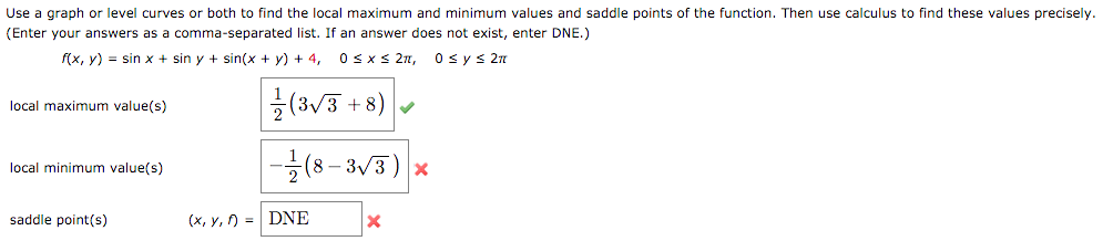 Solved Use A Graph Or Level Curves Or Both To Find The Local Chegg