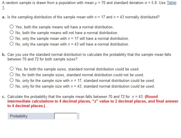 Solved A Random Sample Is Drawn From A Population With Mean Chegg