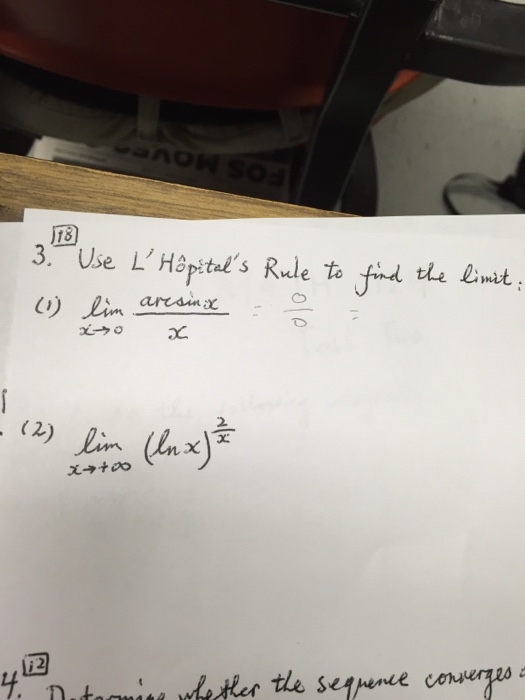 Solved Use L Hospital S Rule To Find The Limit Lim X Chegg