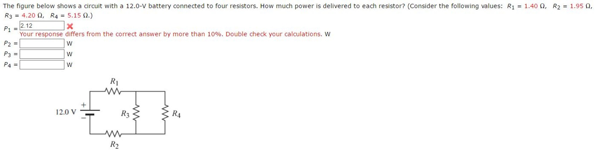 Solved The Figure Below Shows A Circuit With A 12 0 V Chegg