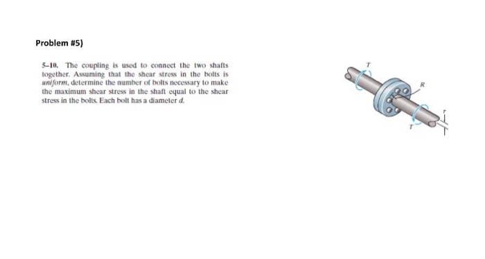 Solved The Coupling It Used To Connect The Two Shafts Chegg