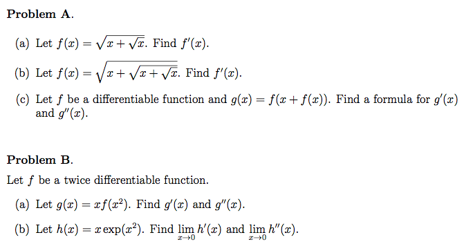 Solved Let Find Let Find Let F Be A Differentiable Chegg