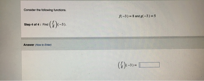 Solved Consider The Following Functions F And Chegg