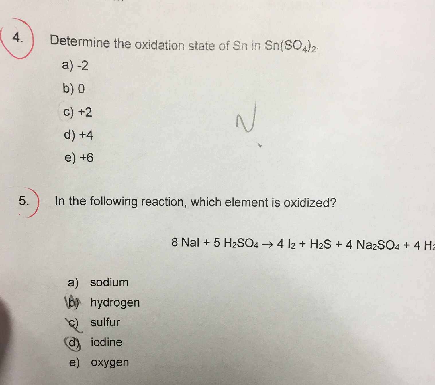 Solved Determine The Oxidation State Of Sn In Sn So Chegg