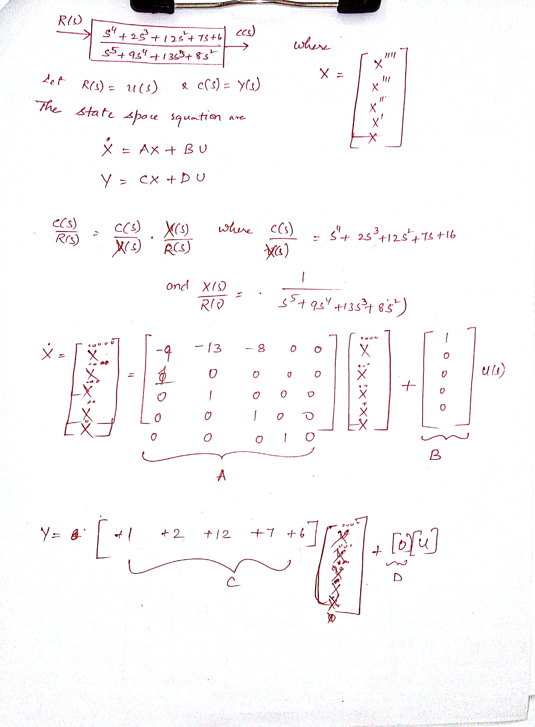 (Solved) - For each system shown in Figure P3.9, write the state ...