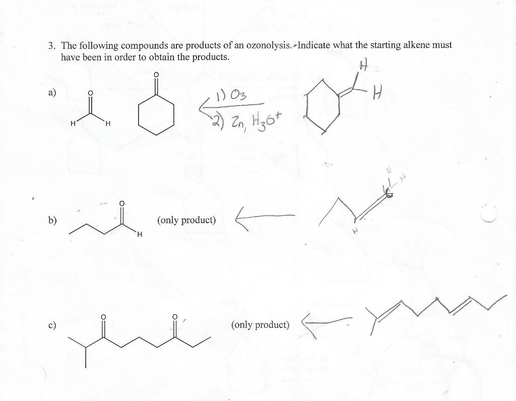 Solved The Following Compounds Are Products Of An Chegg