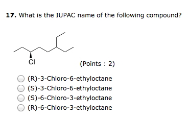 following iupac compound name chloro solved transcribed text